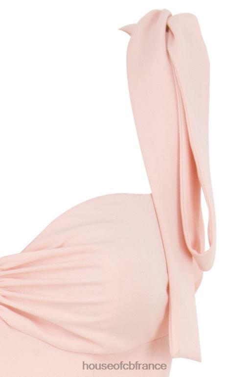 House of CB Alicia - Robe d\'été midi rose poudré N888H614 vêtements