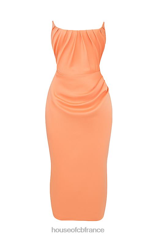 House of CB alora - robe corset sans bretelles mandarine N888H185 vêtements