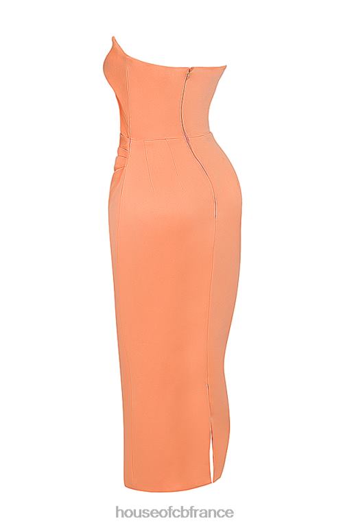 House of CB alora - robe corset sans bretelles mandarine N888H185 vêtements