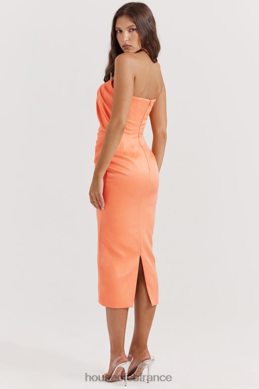 House of CB alora - robe corset sans bretelles mandarine N888H185 vêtements
