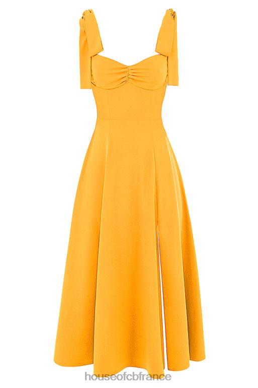 House of CB robe d\'été midi alicia mandarine N888H464 vêtements