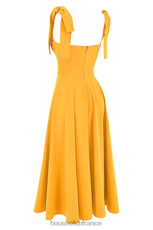 House of CB robe d\'été midi alicia mandarine N888H464 vêtements