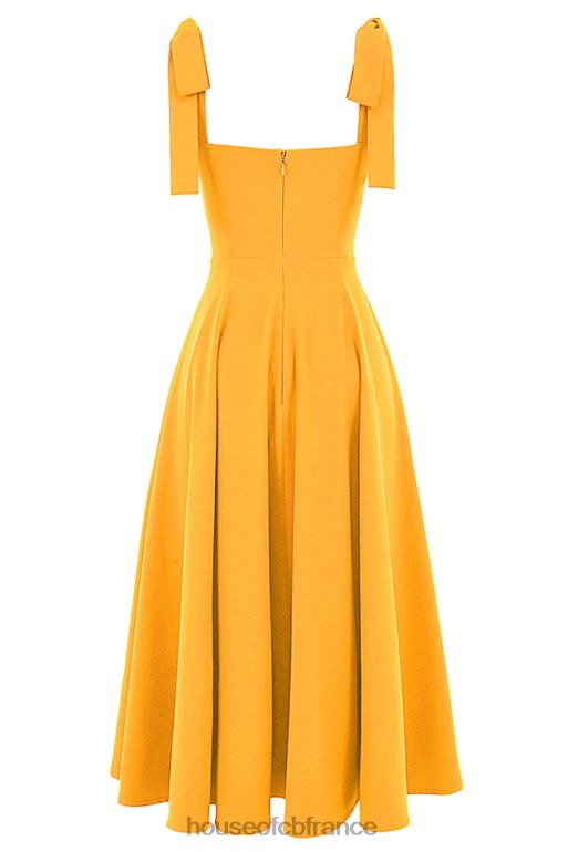House of CB robe d\'été midi alicia mandarine N888H464 vêtements
