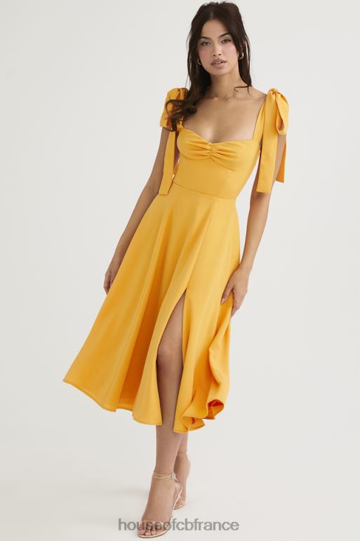 House of CB robe d\'été midi alicia mandarine N888H464 vêtements