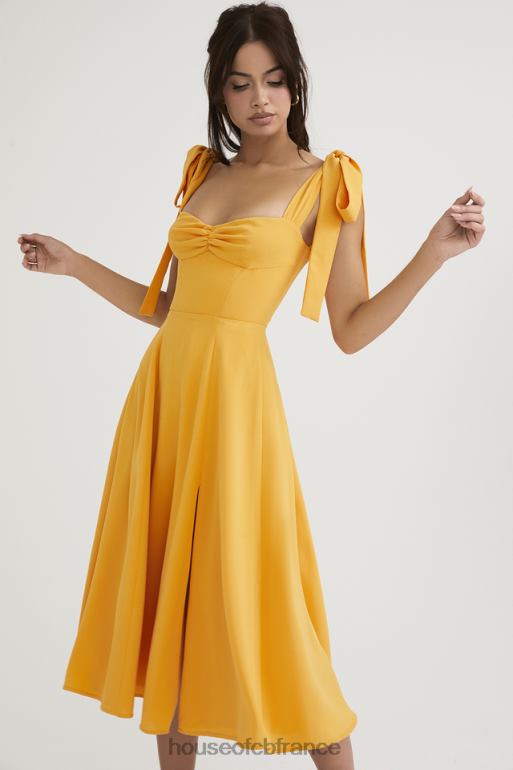House of CB robe d\'été midi alicia mandarine N888H464 vêtements