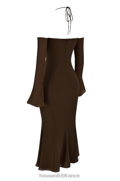 House of CB robe mi-longue dos nu expresso Naomi N888H409 vêtements