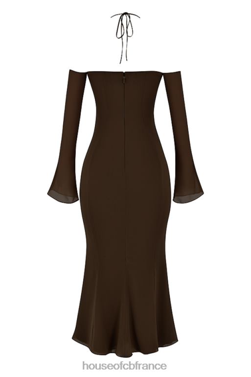 House of CB robe mi-longue dos nu expresso Naomi N888H409 vêtements