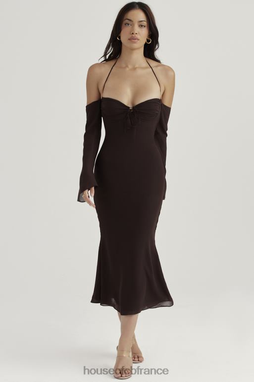 House of CB robe mi-longue dos nu expresso Naomi N888H409 vêtements