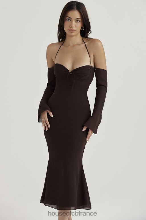 House of CB robe mi-longue dos nu expresso Naomi N888H409 vêtements