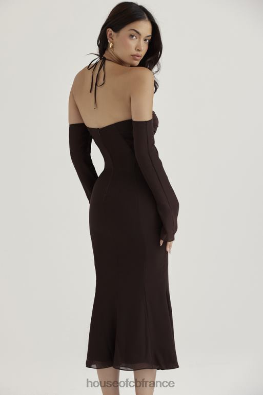House of CB robe mi-longue dos nu expresso Naomi N888H409 vêtements