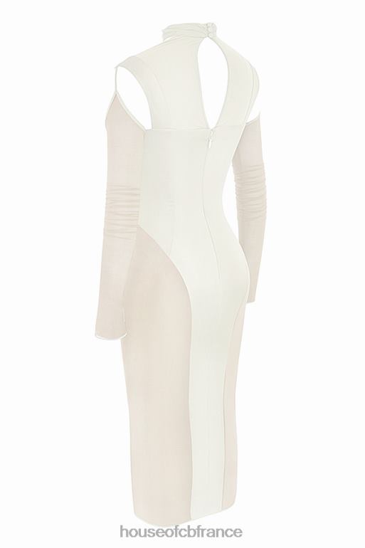 House of CB robe midi corset ivoire talika N888H518 vêtements