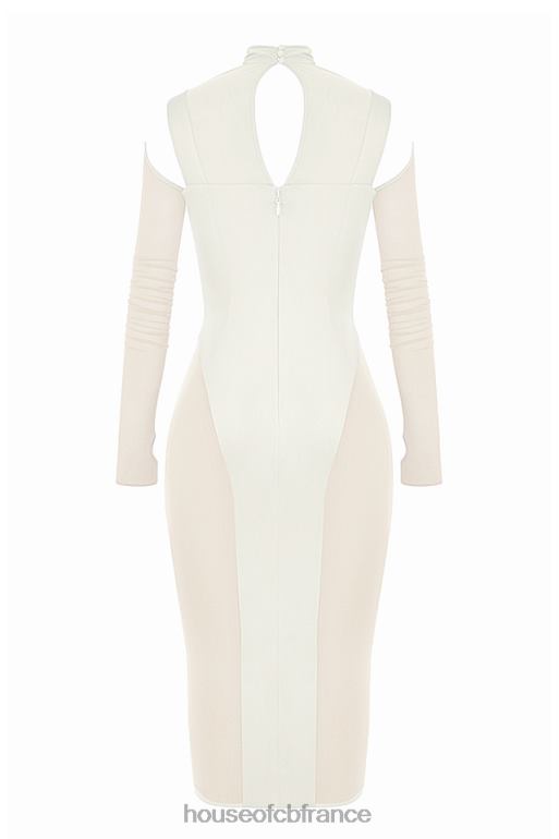 House of CB robe midi corset ivoire talika N888H518 vêtements