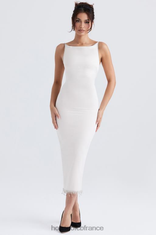 House of CB robe midi cristallisée ivoire margiela N888H348 vêtements