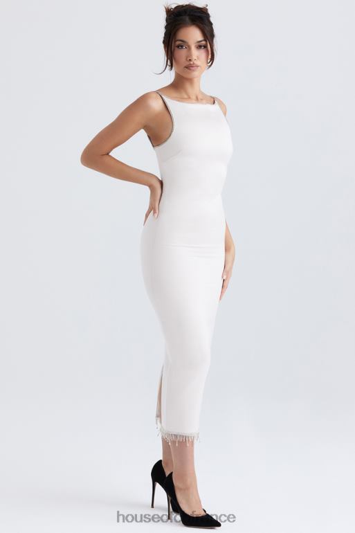 House of CB robe midi cristallisée ivoire margiela N888H348 vêtements
