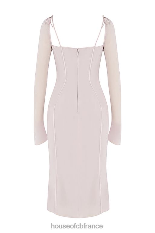 House of CB robe midi à découpes en cristal Ophelia N888H469 vêtements
