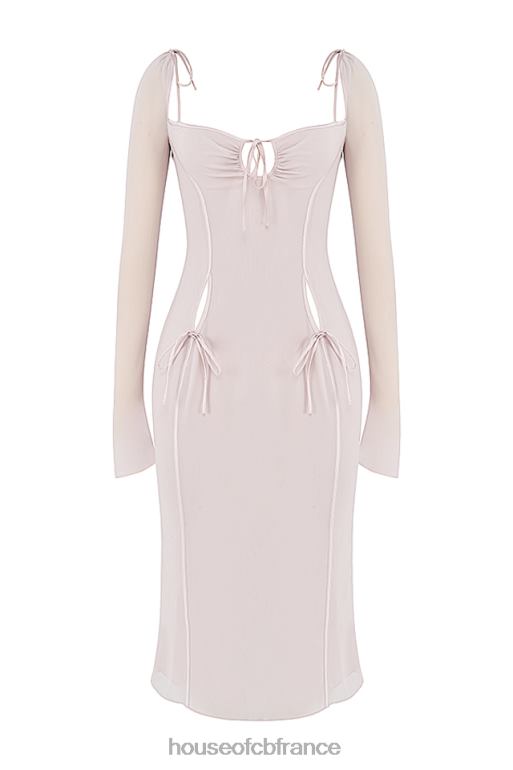 House of CB robe midi à découpes en cristal Ophelia N888H469 vêtements