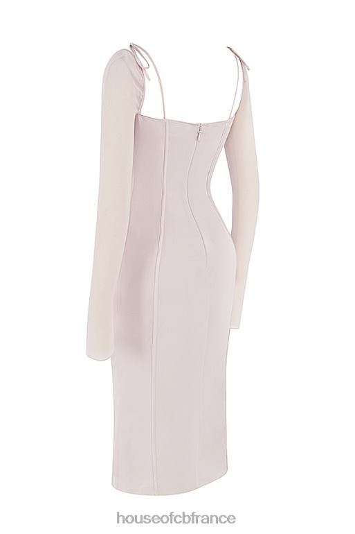 House of CB robe midi à découpes en cristal Ophelia N888H469 vêtements
