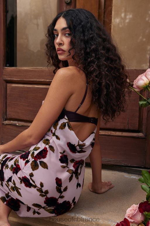 House of CB robe midi dévorée rose azura N888H302 vêtements