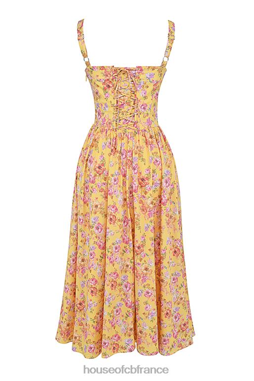 House of CB tatiana - robe d\'été mi-longue à imprimé beurre N888H246 vêtements