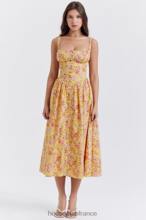 House of CB tatiana - robe d\'été mi-longue à imprimé beurre N888H246 vêtements