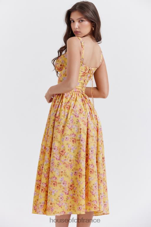 House of CB tatiana - robe d\'été mi-longue à imprimé beurre N888H246 vêtements