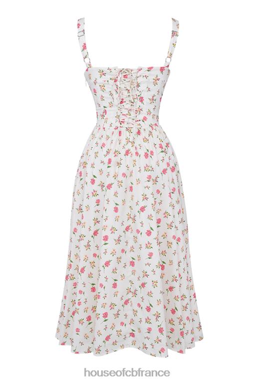House of CB tatiana - robe d\'été mi-longue à imprimé roses N888H251 vêtements