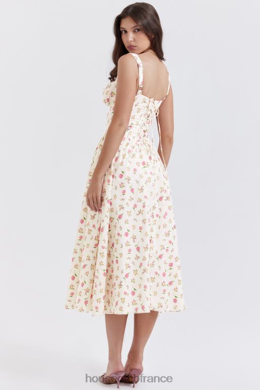House of CB tatiana - robe d\'été mi-longue à imprimé roses N888H251 vêtements