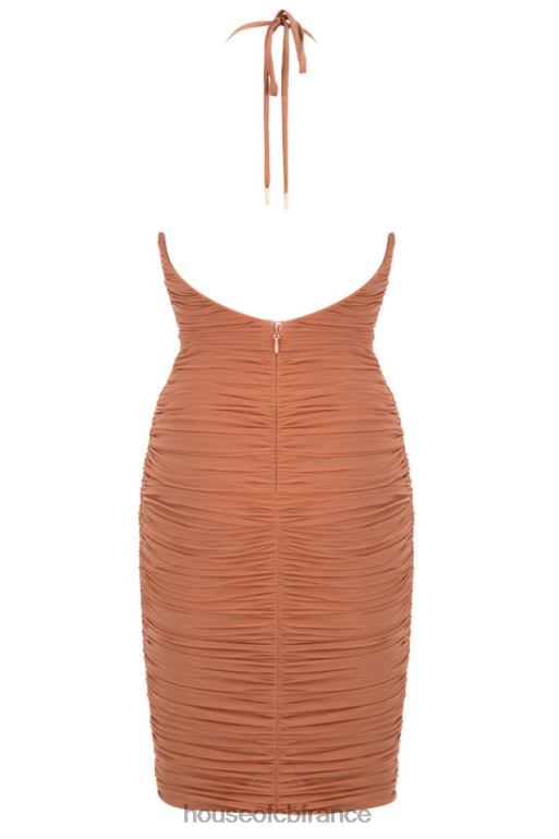 House of CB tiarra amber - robe midi en tulle froncé N888H607 vêtements