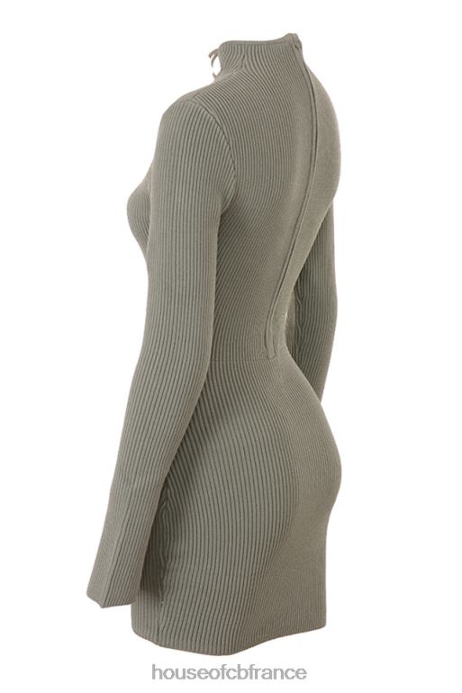 House of CB Jada - Robe à lacets en maille artichaut N888H374 vêtements