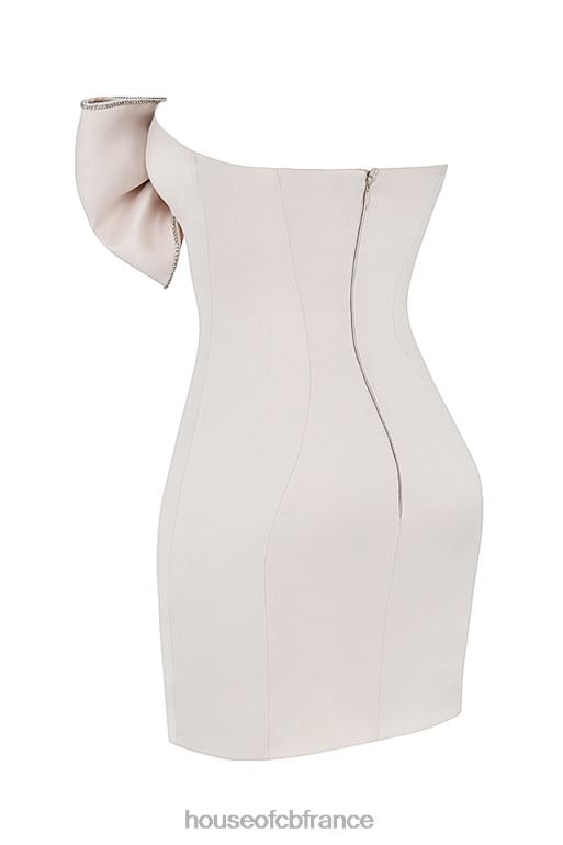 House of CB Robe ariella en satin ivoire ornée de cristaux et nœud N888H359 vêtements