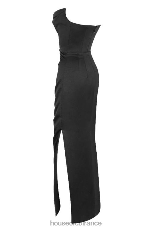 House of CB adrienne corset bustier en satin noir maxi N888H588 vêtements