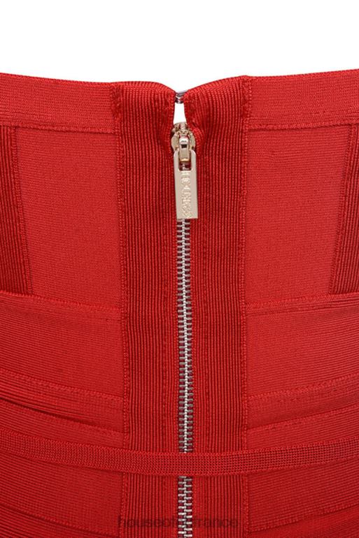 House of CB robe bandage rouge belice à nouer à la taille N888H637 vêtements