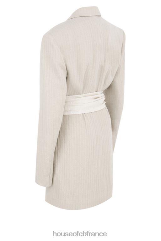House of CB robe blazer en lin mélangé naturel colette N888H606 vêtements