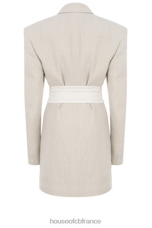 House of CB robe blazer en lin mélangé naturel colette N888H606 vêtements