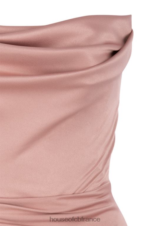 House of CB robe bustier en satin blush adrienne N888H629 vêtements