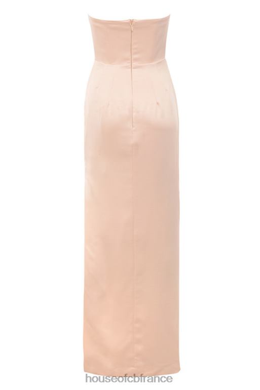 House of CB robe bustier en satin champagne Adrienne N888H622 vêtements