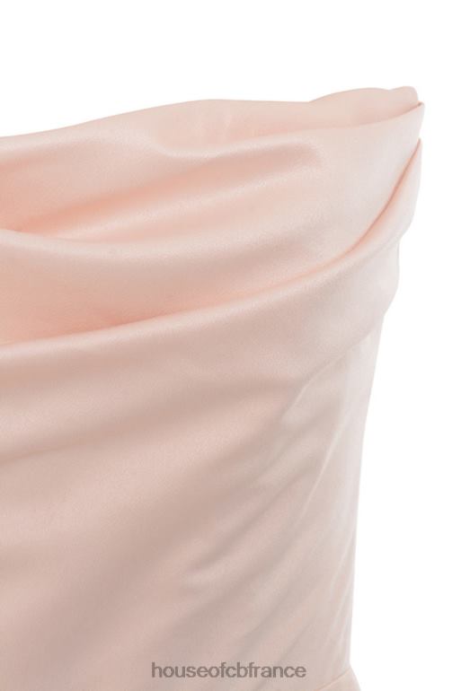 House of CB robe bustier en satin champagne Adrienne N888H622 vêtements
