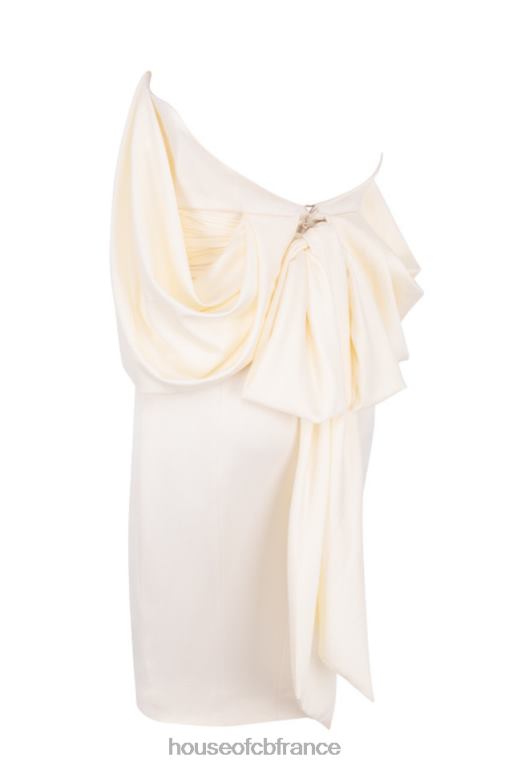 House of CB robe bustier en satin ivoire aisha N888H628 vêtements
