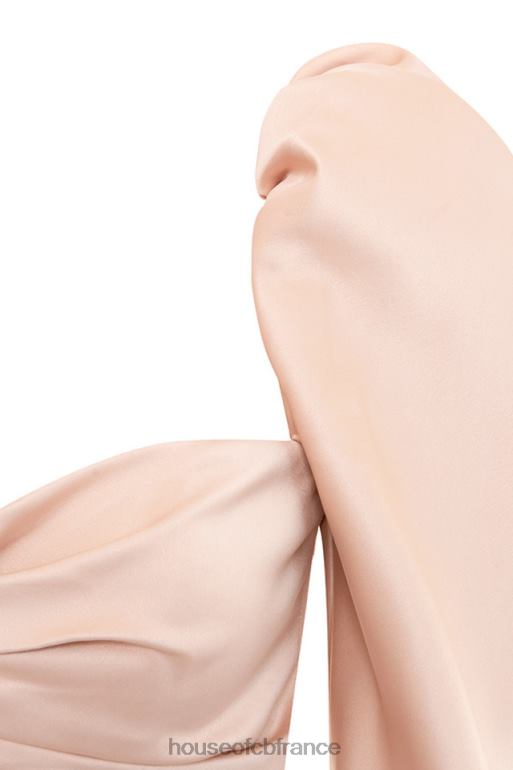 House of CB robe cherie blush en satin à manches bouffantes N888H634 vêtements