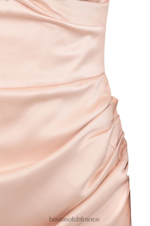 House of CB robe cherie blush en satin à manches bouffantes N888H634 vêtements