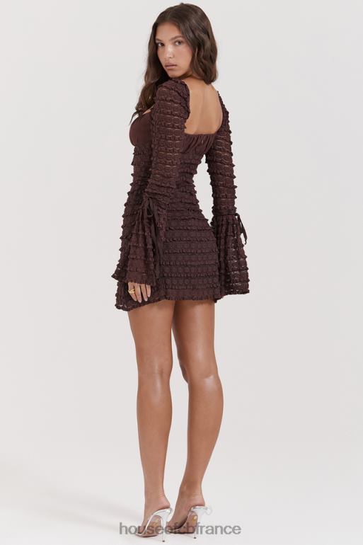 House of CB robe en dentelle expresso Marisa N888H164 vêtements