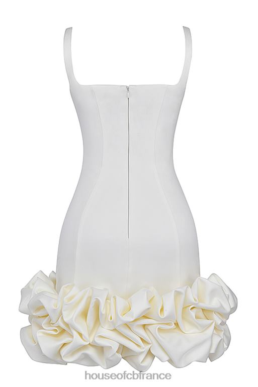 House of CB robe lilou ivoire à ourlet volanté N888H277 vêtements