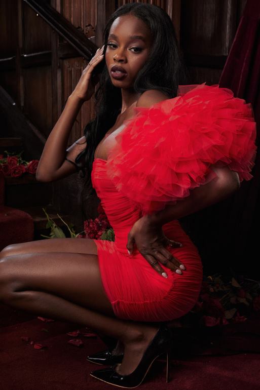 House of CB robe noelle écarlate à manches volantées N888H358 vêtements