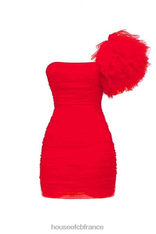 House of CB robe noelle écarlate à manches volantées N888H358 vêtements
