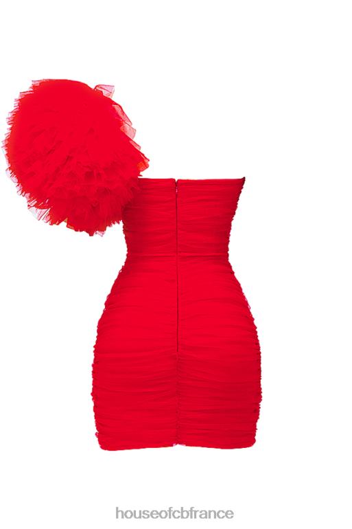 House of CB robe noelle écarlate à manches volantées N888H358 vêtements