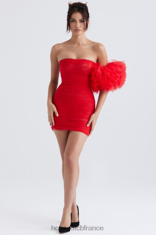 House of CB robe noelle écarlate à manches volantées N888H358 vêtements