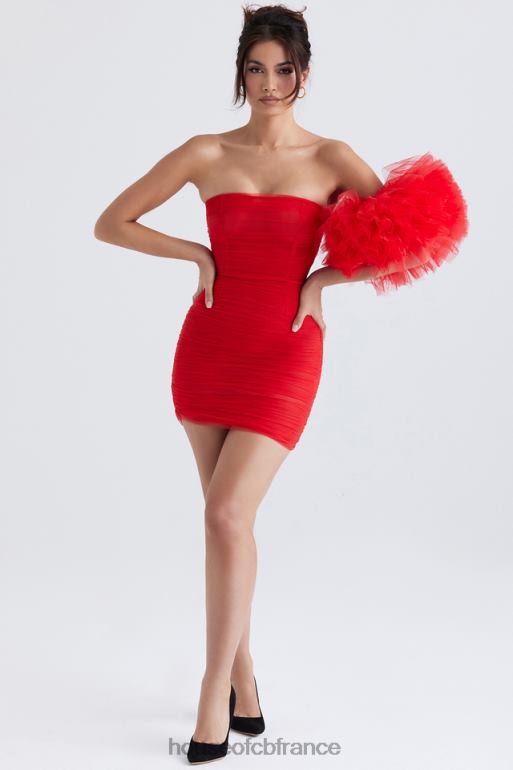 House of CB robe noelle écarlate à manches volantées N888H358 vêtements