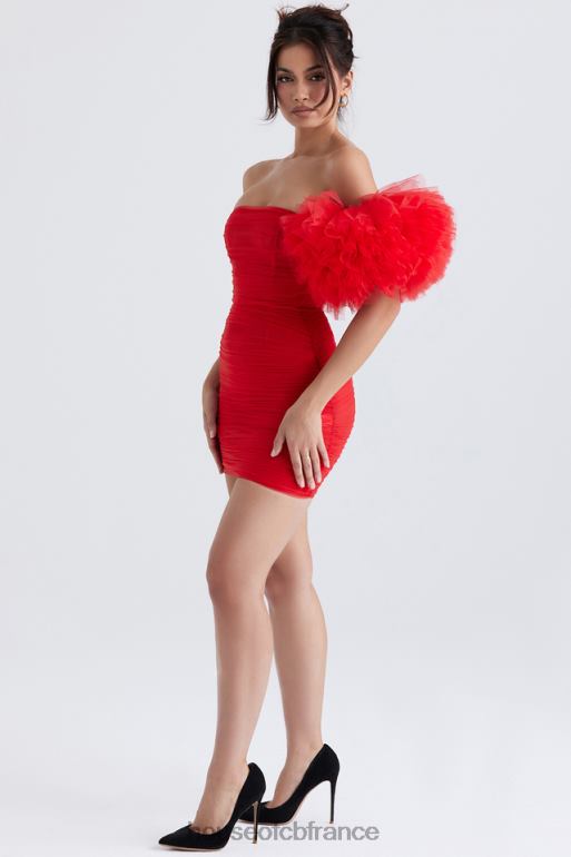 House of CB robe noelle écarlate à manches volantées N888H358 vêtements