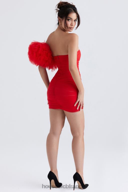 House of CB robe noelle écarlate à manches volantées N888H358 vêtements