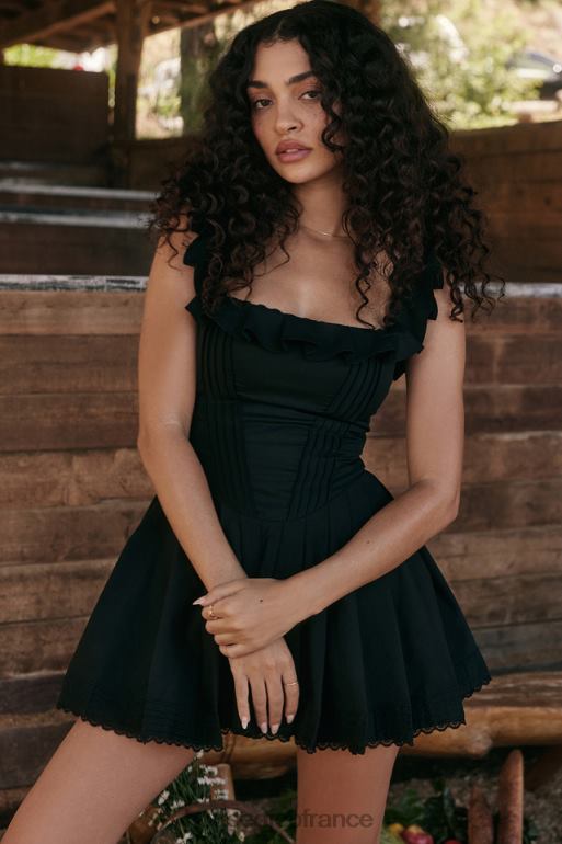 House of CB robe plissée noire jemima N888H216 vêtements